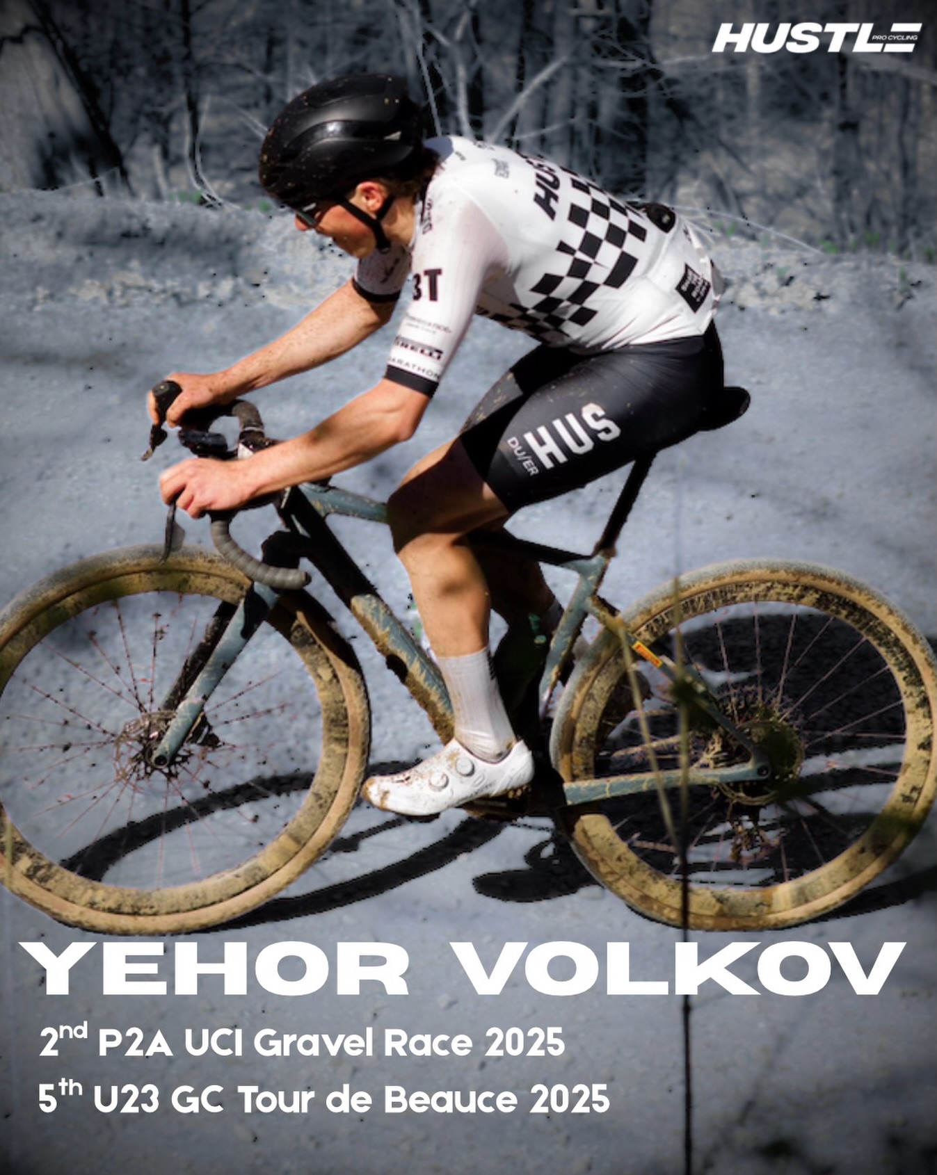 Returning rider Yehor Volkov!
Back for another season, bringing consistency to the squad. A strong all-rounder who can adapt to any race situation, he’s ready to contribute across the board to the team’s success this year.