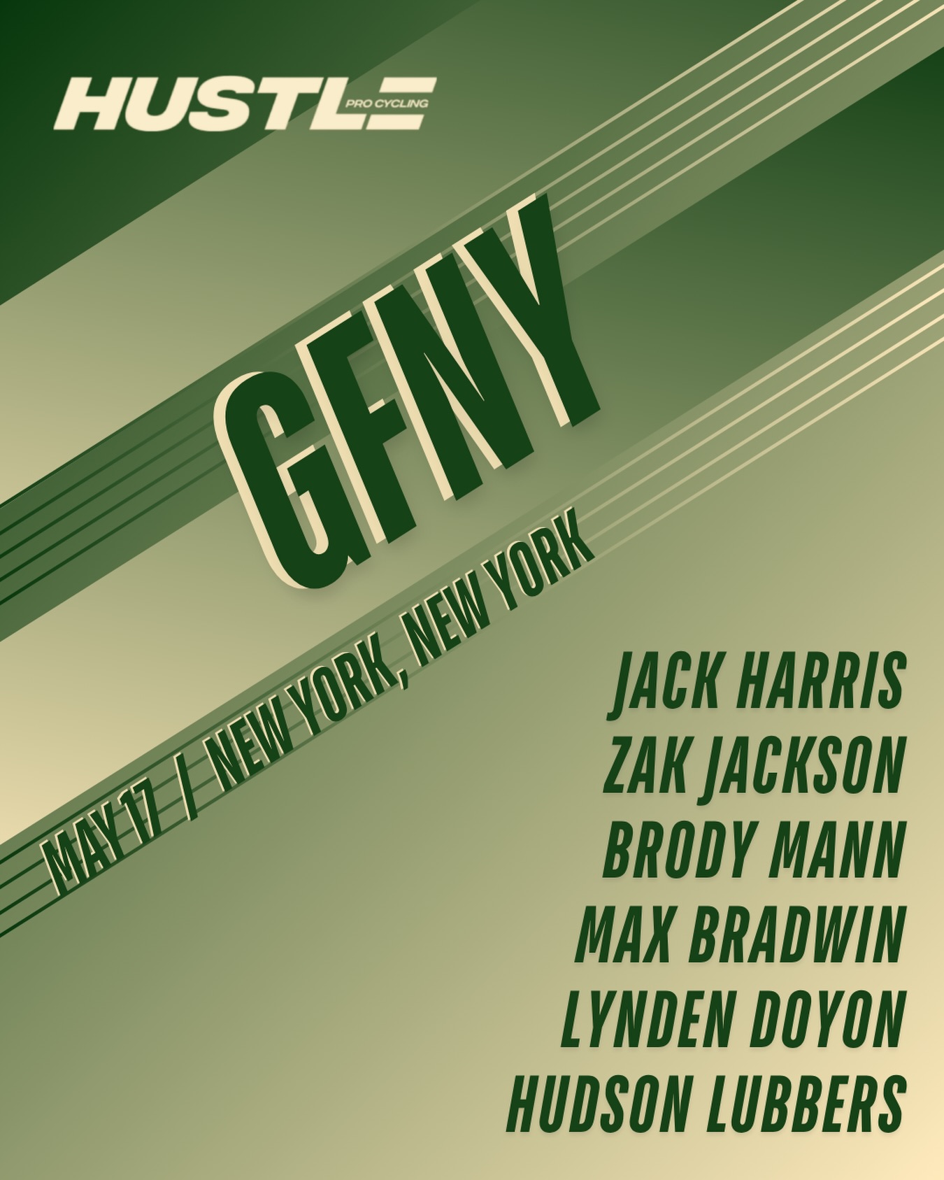 GFNY🗽

Hustle Pro Cycling heads to New York City this weekend for our first UCI race of the season. Excited to line up against an international field and race one of the biggest one day races in North American cycling.

#gfny #gpnyc